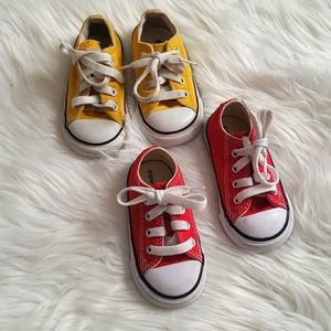 Converse  bundle size 5 red and yellow 💛